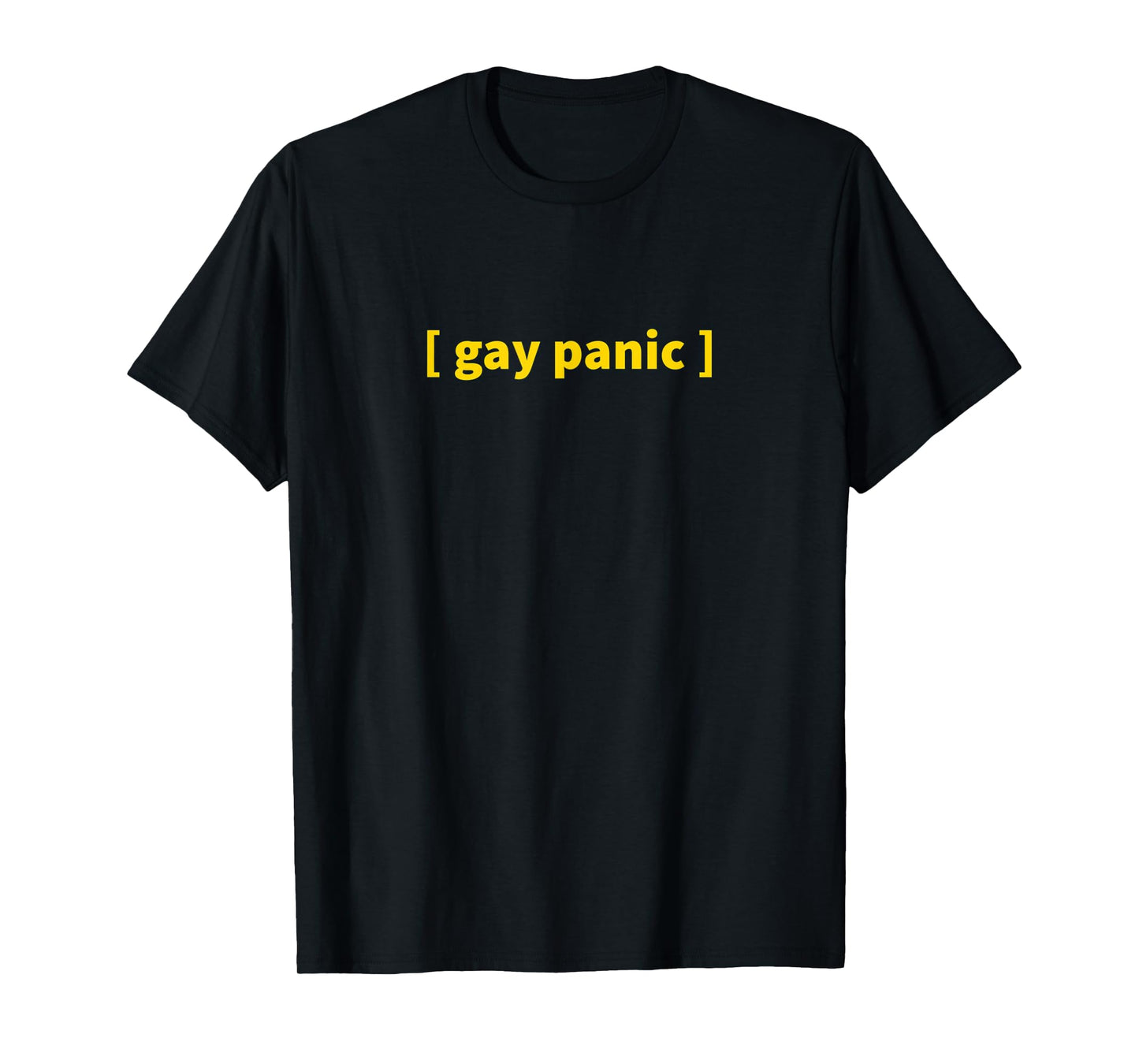 180g pure cotton round neck single-sided printed T-shirt, Gay Panic - LGBTQ+ Pride Month T-shirt, casual T-shirts for men and women, perfect T-shirt for holiday gifts, Christmas gifts, 2025 gifts, New Year gifts
