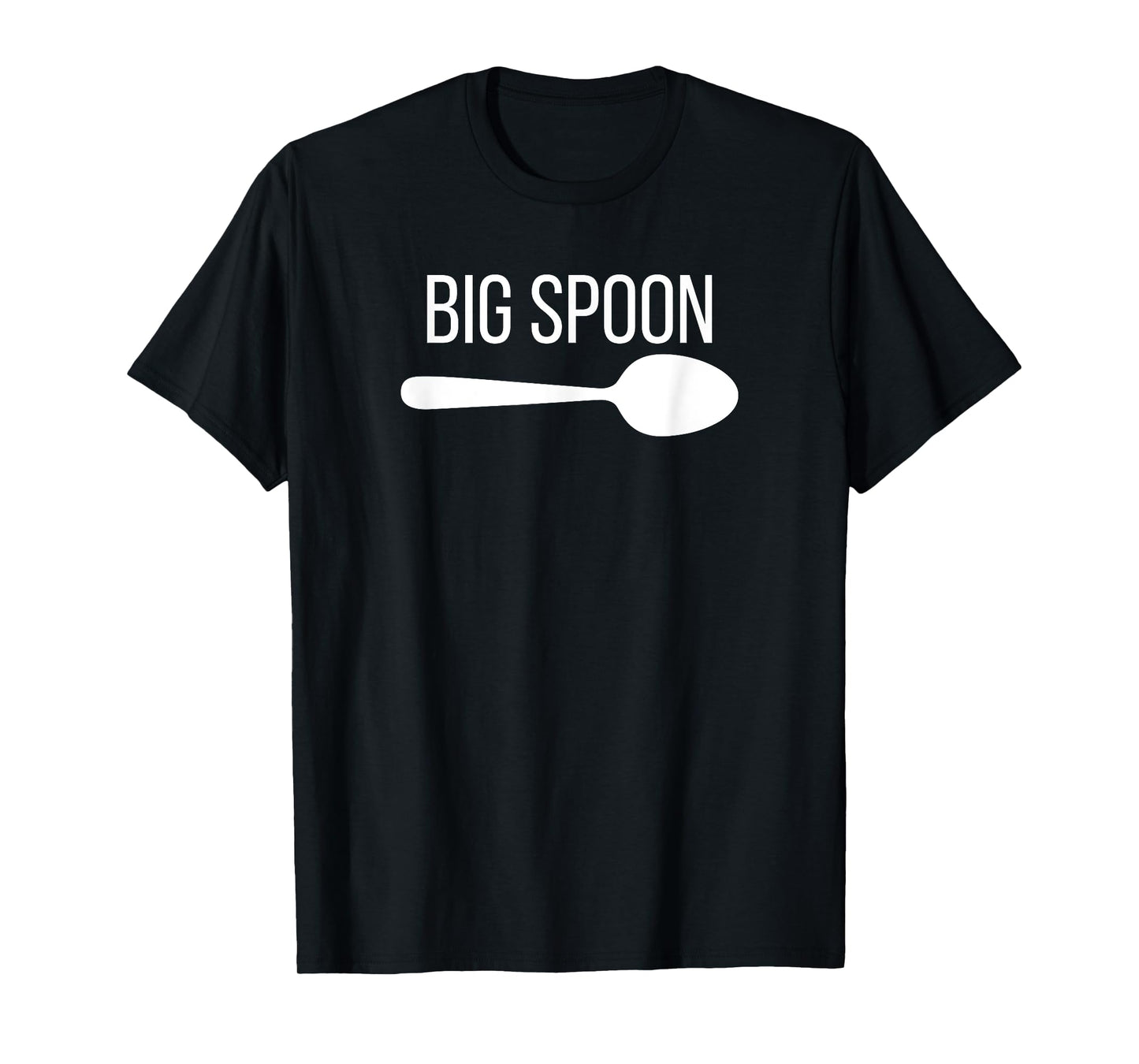 180g pure cotton round neck single side printed T-shirt, Little Spoon Big Spoon LGBT lesbian gay couple pun T-shirt, casual T-shirts for men and women, perfect T-shirt for holiday gifts, Christmas gifts, 2025 gifts, New Year gifts