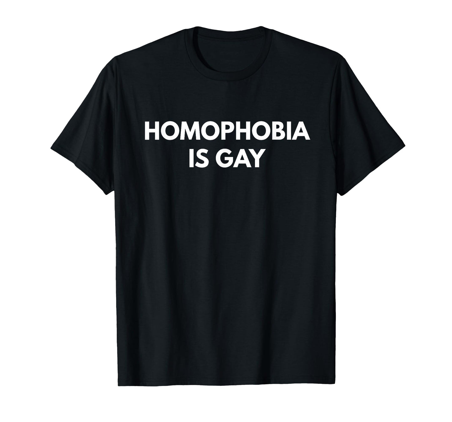 180g cotton round neck single side printed t-shirt, Homophobia is gay t-shirt - funny LGBT pride t-shirt, casual t-shirt for men and women, perfect t-shirt for holiday gift, Christmas gift, 2025 gift, New Year gift