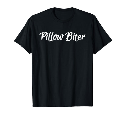 180g pure cotton round neck single side printed T-shirt, pillow bite funny sexual submissive adult humor gay T-shirt, casual T-shirt for men and women, perfect T-shirt for holiday gifts, Christmas gifts, 2025 gifts, New Year gifts