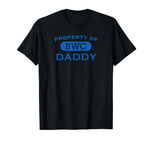 180g pure cotton round neck single side printed T-shirt, Property Of Daddy LGBTQ Daddys Boy Design Sports Department BWC T-shirt, casual T-shirts for men and women, perfect T-shirt for holiday gifts, Christmas gifts, 2025 gifts, New Year gifts