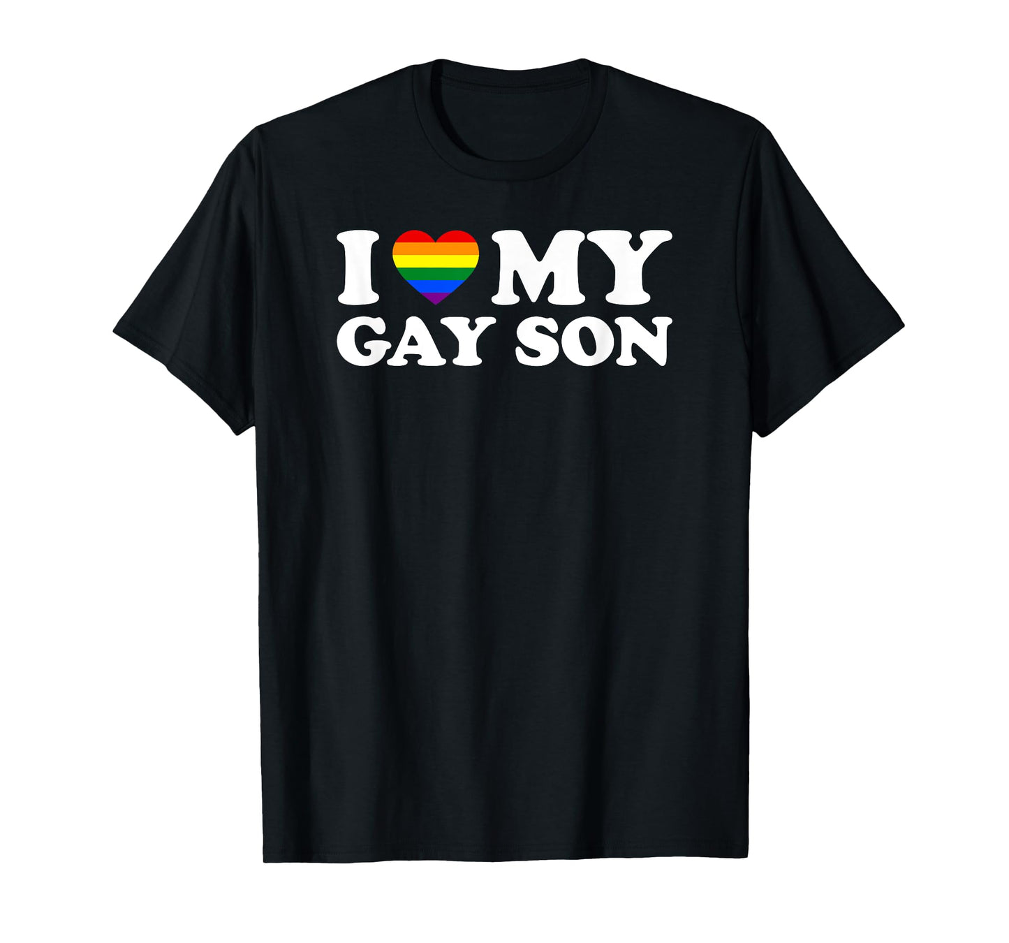 180g pure cotton round neck single side printed T-shirt, I love my gay son T-shirt, casual T-shirt for men and women, perfect T-shirt for holiday gifts, Christmas gifts, 2025 gifts, New Year gifts
