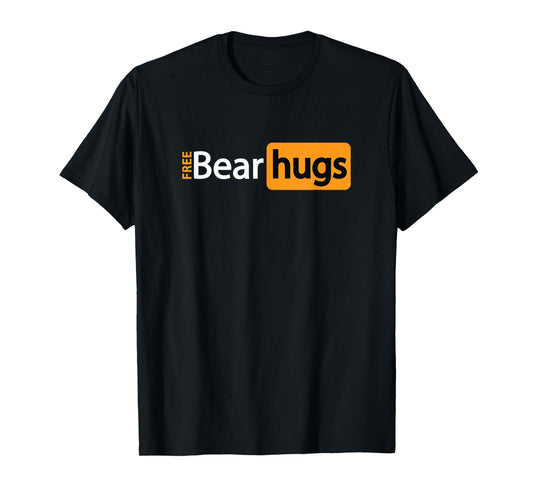 180g pure cotton round neck single side printed t-shirt, funny free bear hug and gay pride t-shirt, casual t-shirt for men and women, perfect t-shirt for holiday gift, Christmas gift, 2025 gift, New Year gift