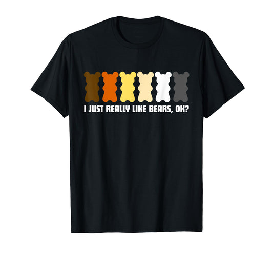 180g pure cotton round neck single side printed T-shirt, cool rainbow gay bear T-shirt funny 2019 men's gay pride month T-shirt, casual T-shirts for men and women, perfect T-shirt for holiday gifts, Christmas gifts, 2025 gifts, New Year gifts