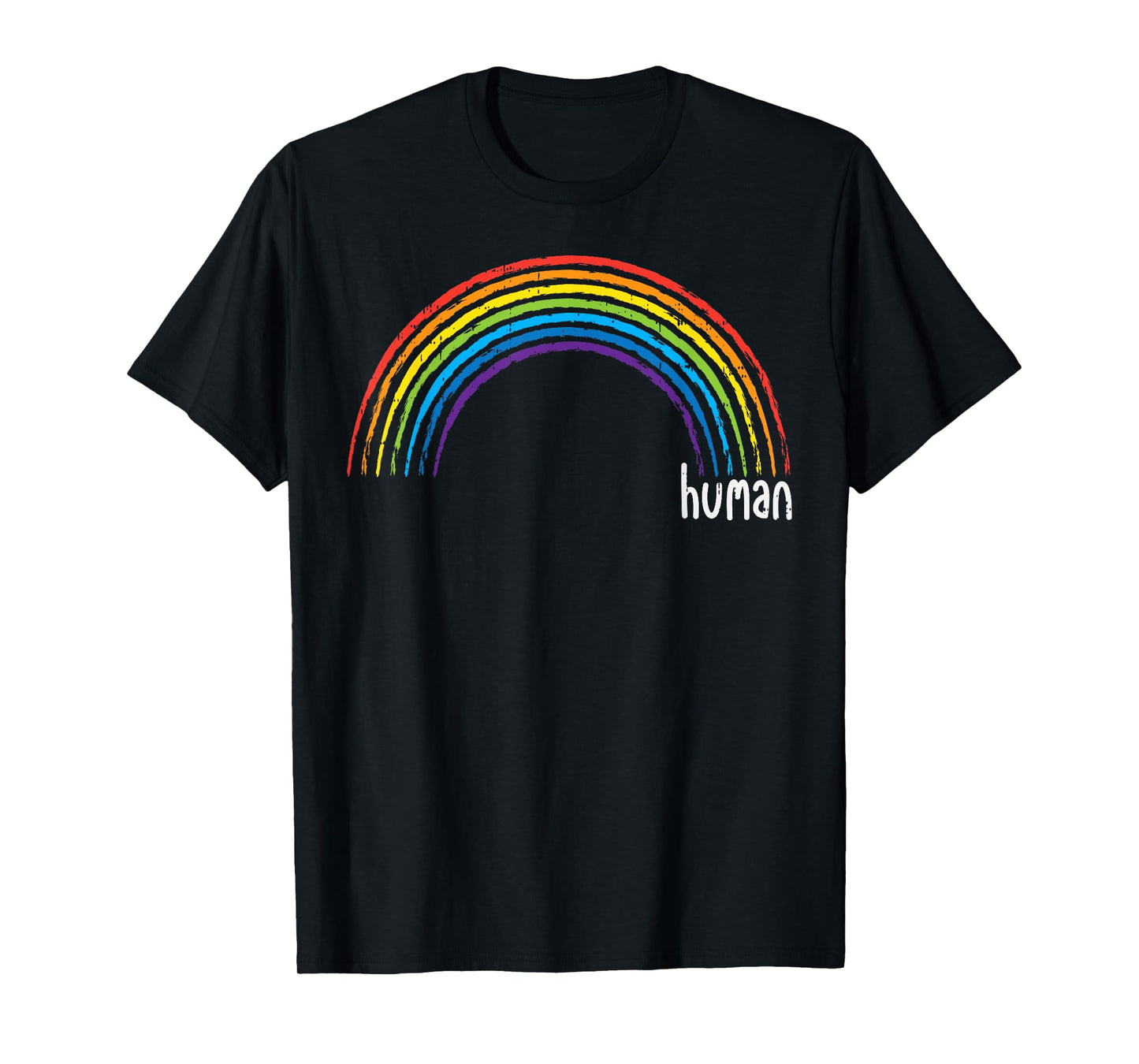 180g pure cotton round neck single side printed T-shirt, rainbow human LGBT pride flag cute lesbian gay bisexual transgender gift T-shirt, casual T-shirt for men and women, perfect T-shirt for holiday gift, Christmas gift, 2025 gift, New Year gift