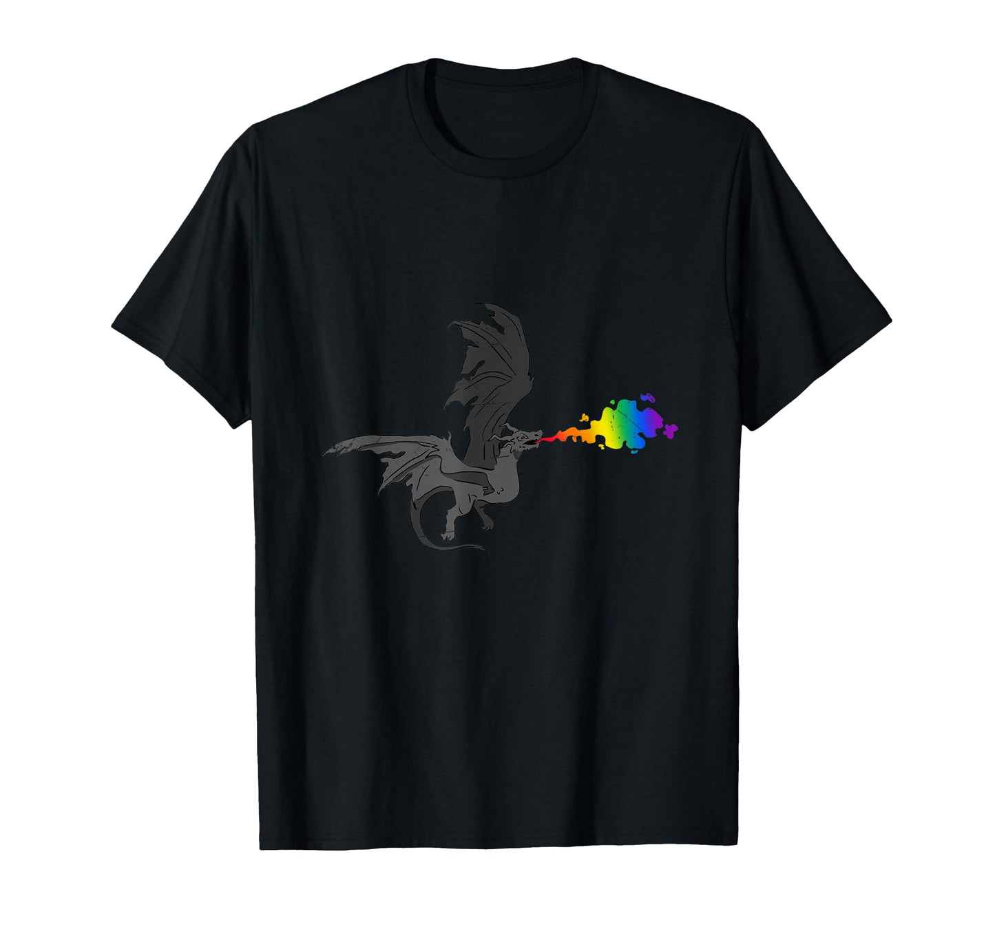 180g pure cotton round neck single side printed T-shirt, LGBT rainbow flag gay pride dragon T-shirt, casual T-shirt for men and women, perfect T-shirt for holiday gift, Christmas gift, 2025 gift, New Year gift