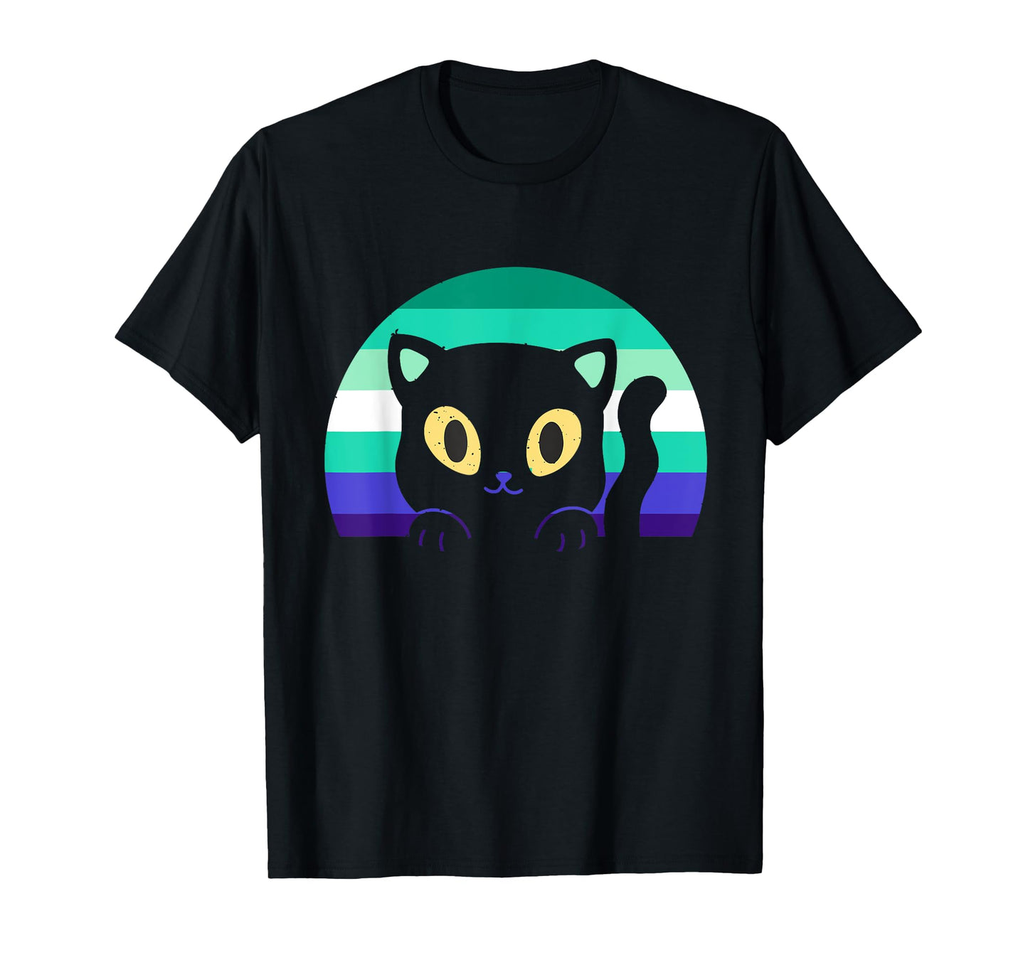 180g cotton round neck single side printed t-shirt, MLM cat sunset MLM pride gay male flag LGBT MLM t-shirt, casual t-shirts for men and women, perfect t-shirt for holiday gift, Christmas gift, 2025 gift, New Year gift
