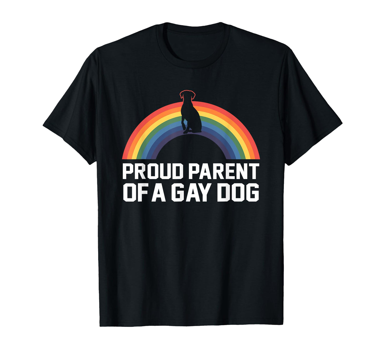 180g pure cotton round neck single side printed T-shirt, LGBTQ+ gay dog pride parents rainbow dog T-shirt, casual T-shirt for men and women, perfect T-shirt for holiday gift, Christmas gift, 2025 gift, New Year gift