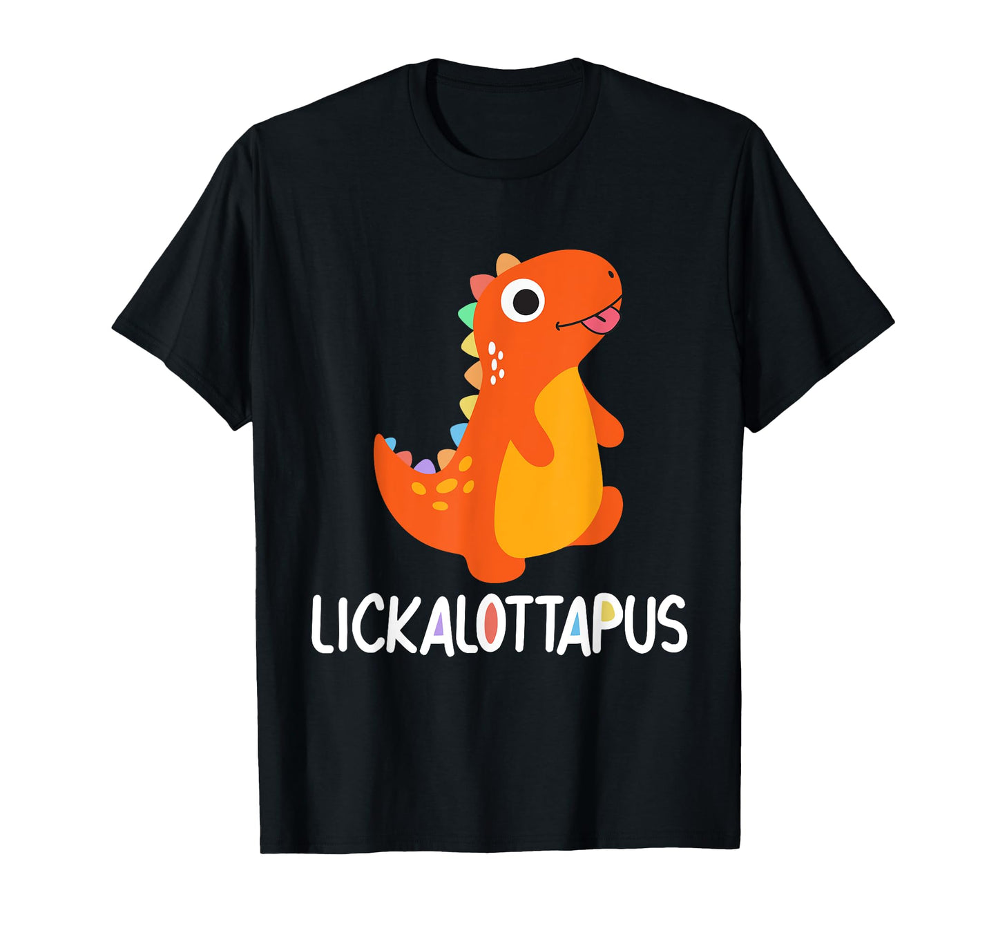 180g cotton round neck single side printed t-shirt, dinosaur Lickalottapus lesbian pride humor LGBTQ gay lizard t-shirt, casual t-shirts for men and women, perfect t-shirt for holiday gift, Christmas gift, 2025 gift, New Year gift