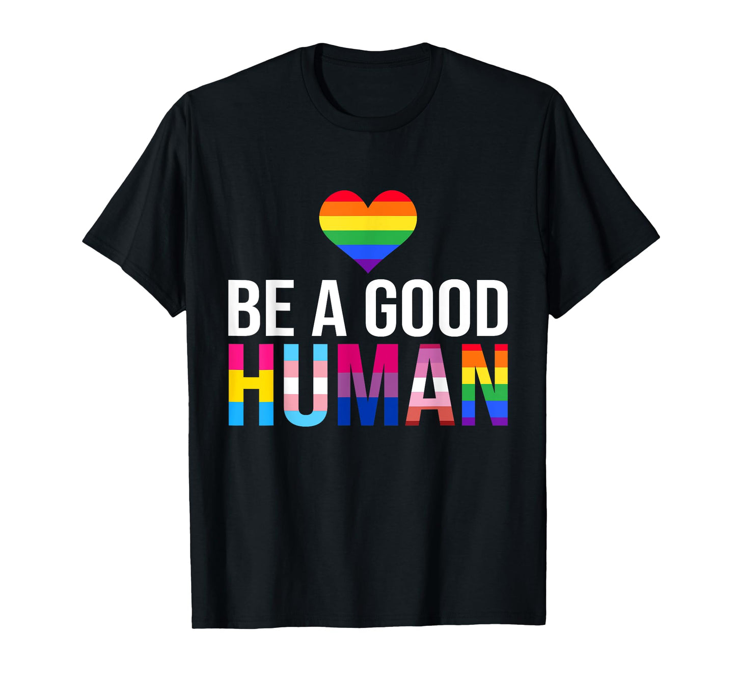 180g pure cotton round neck single-sided printed T-shirt, be a good person LGBT LGBTQ gay pride rainbow flag T-shirt, casual T-shirt suitable for men and women, perfect T-shirt for holiday gifts, Christmas gifts, 2025 gifts, New Year gifts