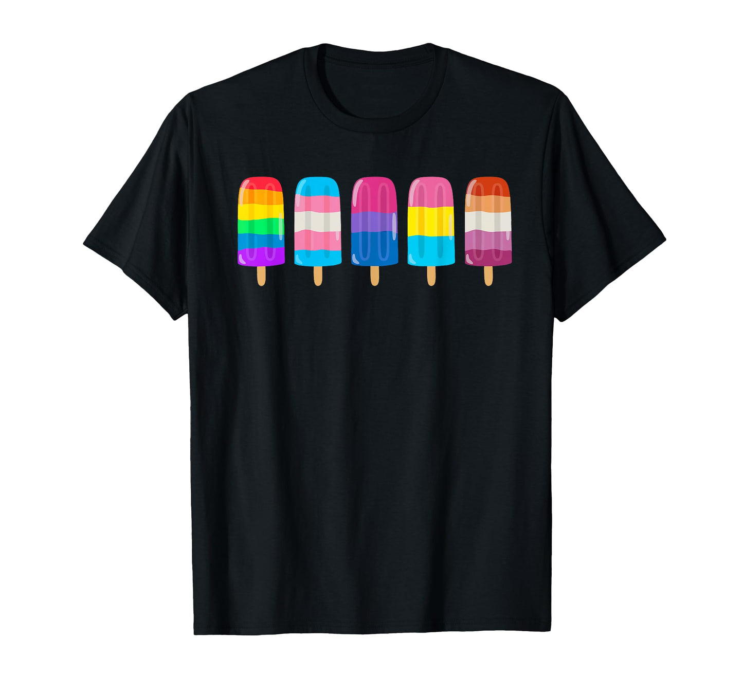 180g pure cotton round neck single side printed T-shirt, ice cream equal rights rainbow LGBT gay transgender pride T-shirt, casual T-shirt for men and women, perfect T-shirt for holiday gifts, Christmas gifts, 2025 gifts, New Year gifts