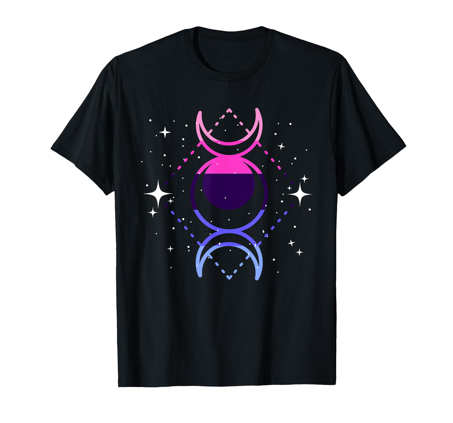 180g pure cotton round neck single-sided printed T-shirt, exquisite all-sexual pride moon phase pattern LGBT gay flag T-shirt, casual T-shirt suitable for men and women, perfect T-shirt for holiday gifts, Christmas gifts, 2025 gifts, New Year gifts