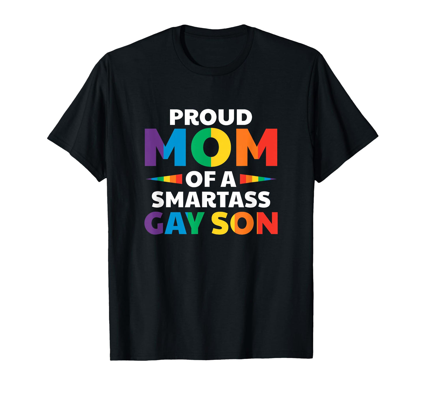 180g cotton round neck single side printed t-shirt, proud mother of a smart gay son funny LGBT Ally Mother's Day t-shirt, casual t-shirt for men and women, perfect t-shirt for holiday gift, Christmas gift, 2025 gift, New Year gift
