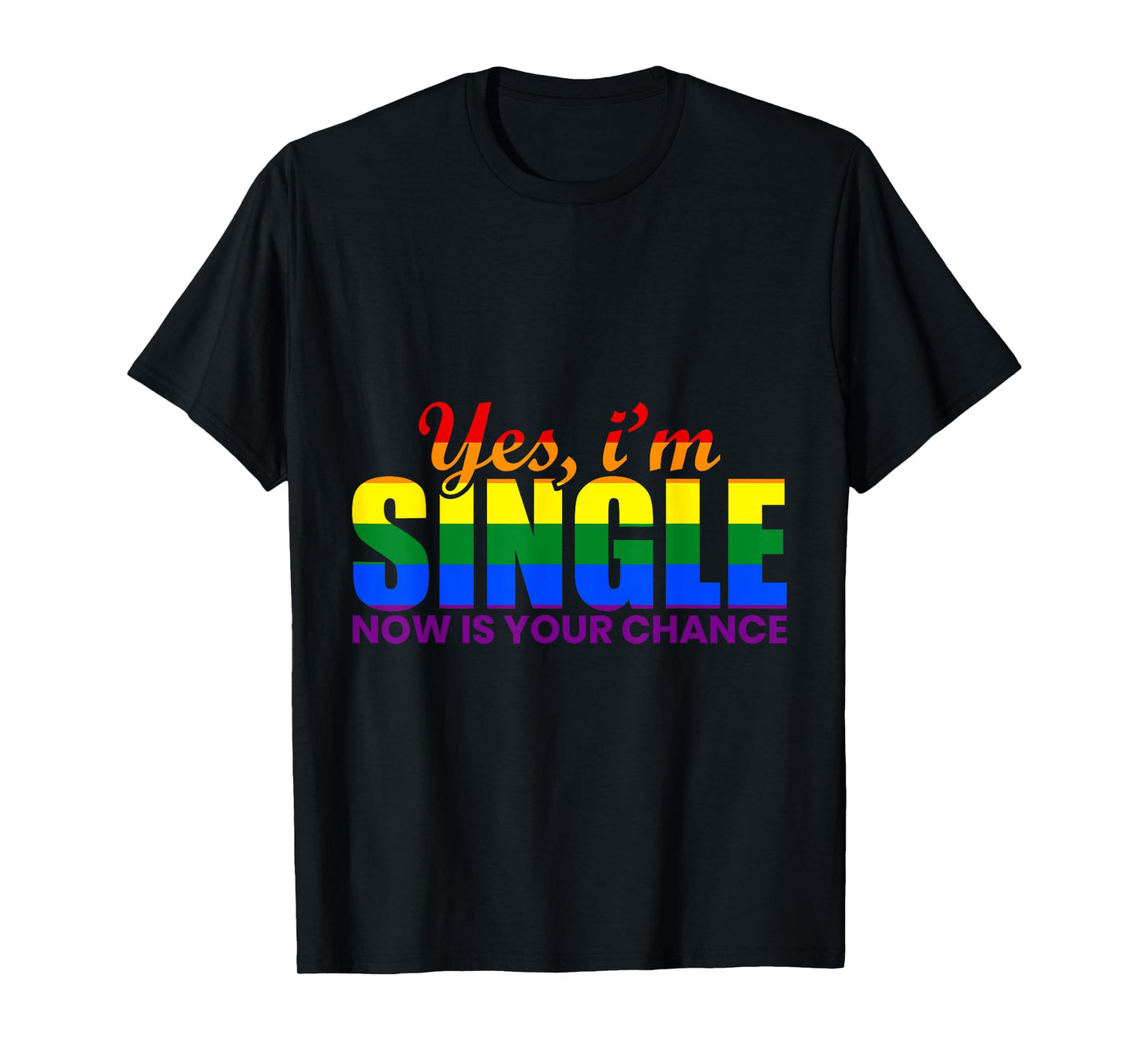 180g pure cotton round neck single side printed t-shirt, yes i am single t-shirt gay pride rainbow flag csd t-shirt, casual t-shirts for men and women, perfect t-shirt for holiday gifts, christmas gifts, 2025 gifts, new year gifts