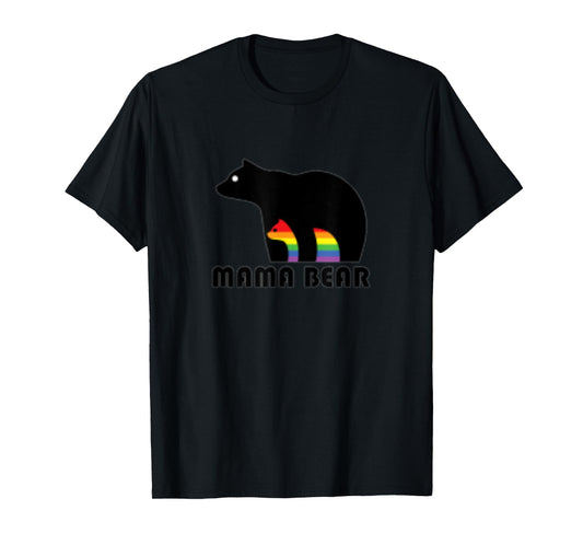 180g pure cotton round neck single side printed T-shirt, Mama Bear Baby LGBT Pride Gay Cub T-shirt, Casual T-shirt for men and women, Perfect T-shirt for holiday gifts, Christmas gifts, 2025 gifts, New Year gifts