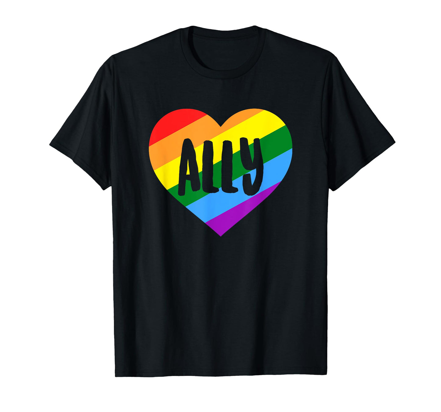 180g pure cotton round neck single-sided printed T-shirt, LGBTQ Ally T-shirt, suitable for gay pride day men and women T-shirt, casual T-shirt for men and women, perfect T-shirt for holiday gifts, Christmas gifts, 2025 gifts, New Year gifts
