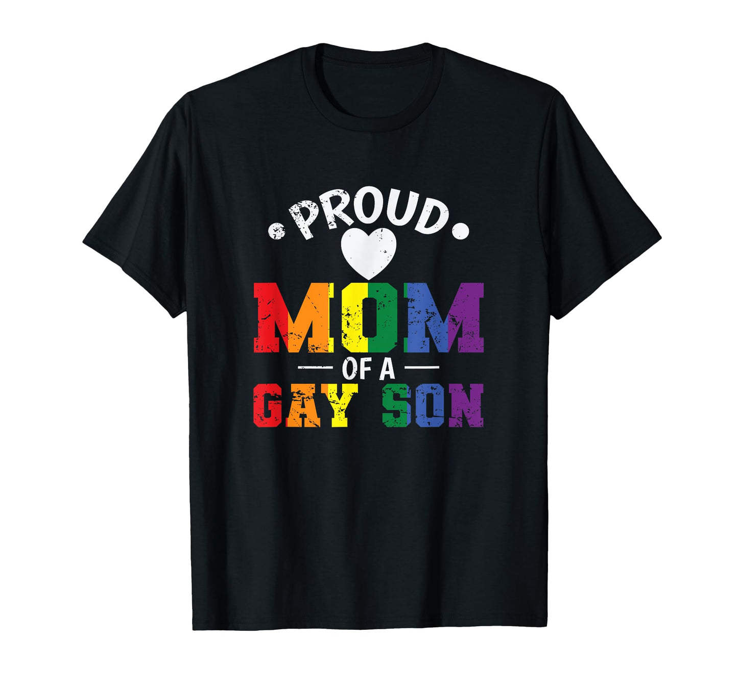 180g pure cotton round neck single side printed t-shirt, proud mom with gay son LGBT t-shirt, casual t-shirt for men and women, perfect t-shirt for holiday gift, Christmas gift, 2025 gift, New Year gift