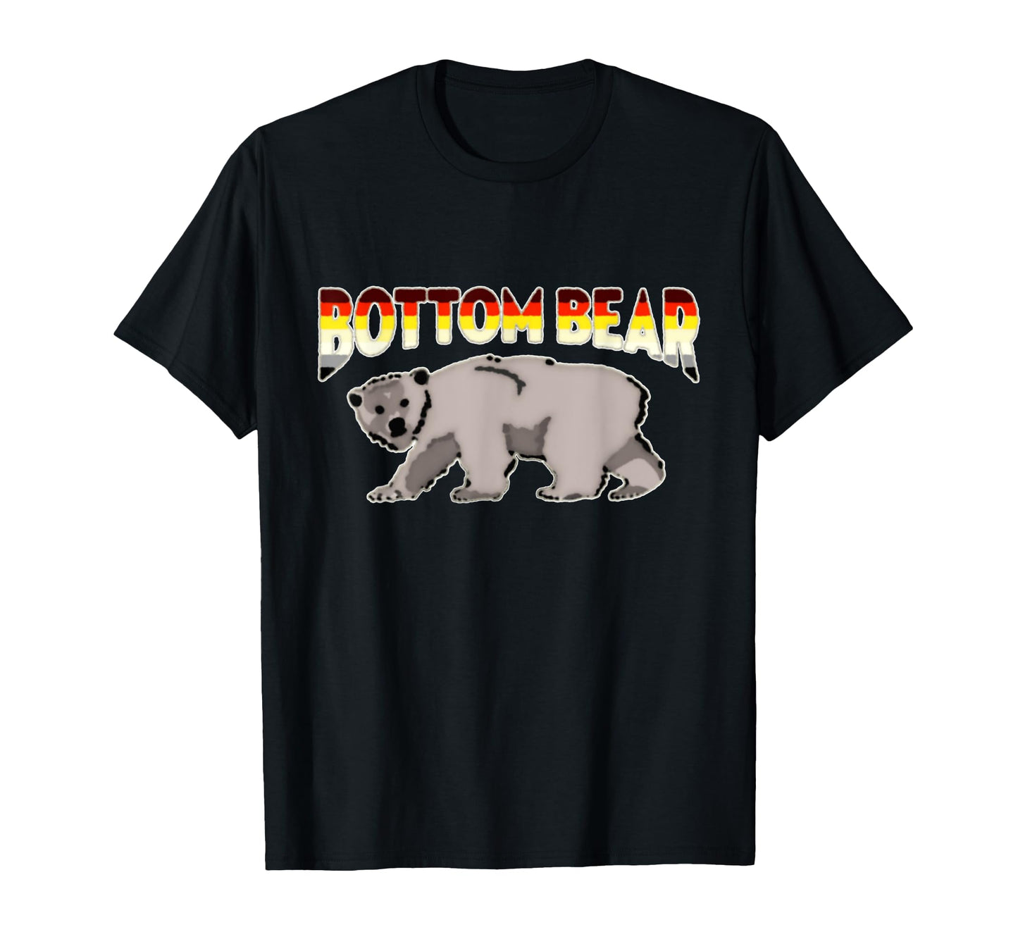 180g pure cotton round neck single side printed t-shirt, gay bottom bear shirt | LGBT fraternity pride flag gift t-shirt, casual t-shirt for men and women, perfect t-shirt for holiday gift, Christmas gift, 2025 gift, New Year gift