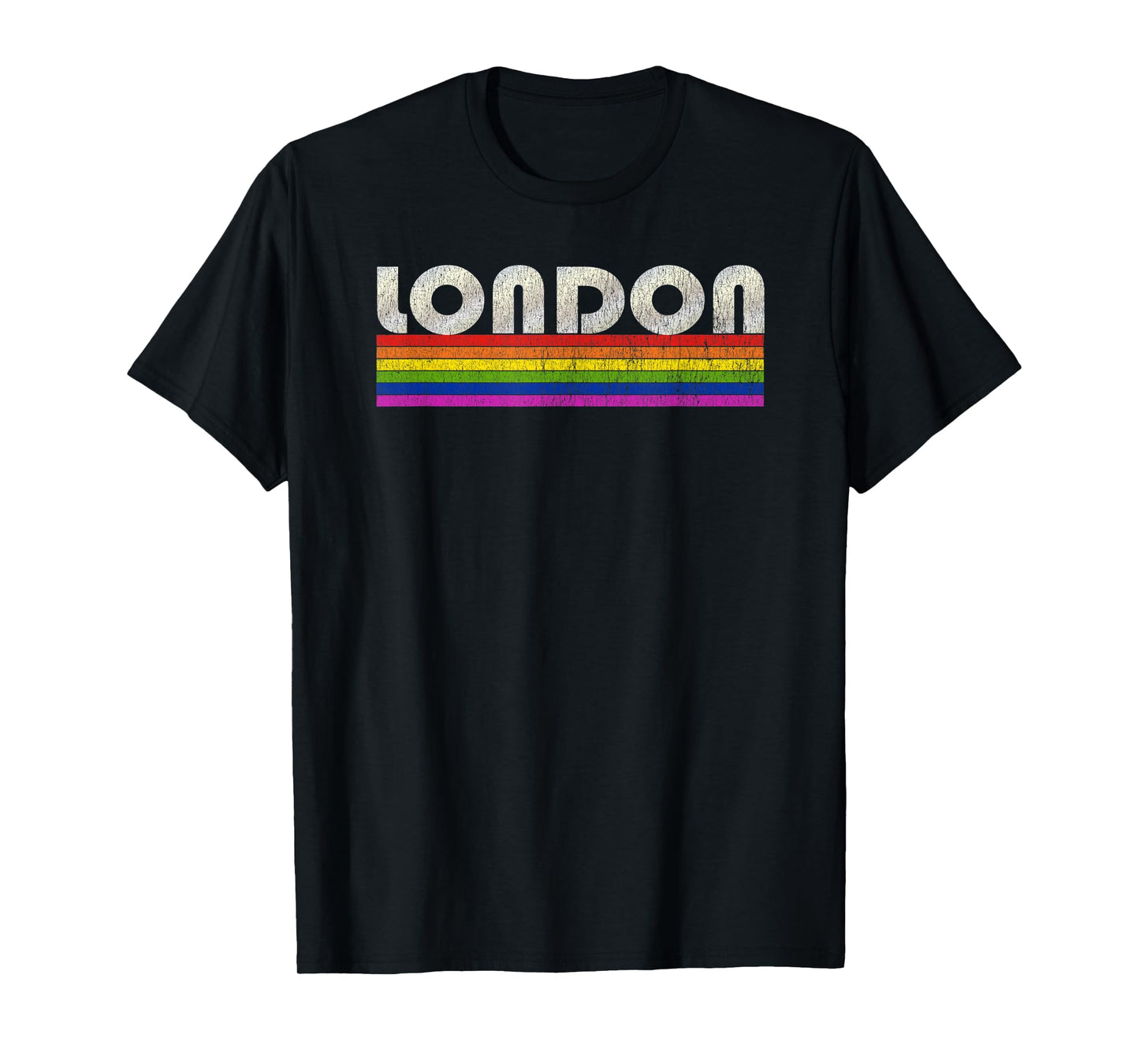 180g pure cotton round neck single-sided printed T-shirt, retro 80s style London gay pride month T-shirt, casual T-shirt for men and women, perfect T-shirt for holiday gifts, Christmas gifts, 2025 gifts, New Year gifts