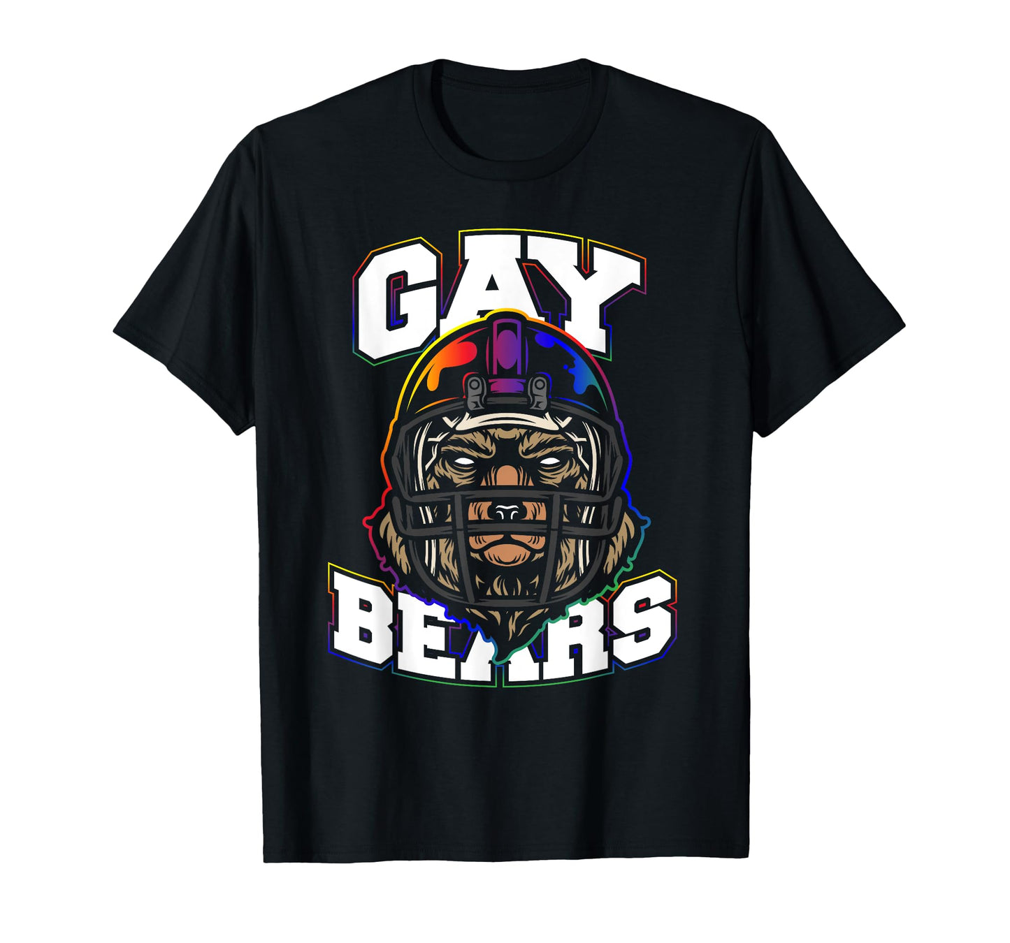 180g pure cotton round neck single side printed T-shirt, gay bear T-shirt, casual T-shirt for men and women, perfect T-shirt for holiday gifts, Christmas gifts, 2025 gifts, New Year gifts