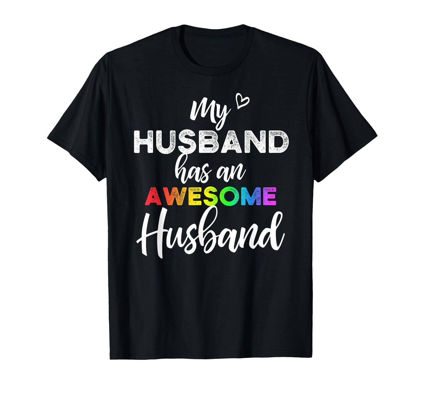 180g pure cotton round neck single-sided printed T-shirt, My husband has a great husband - gay LGBT wedding T-shirt, casual T-shirts for men and women, perfect T-shirts for holiday gifts, Christmas gifts, 2025 gifts, New Year gifts