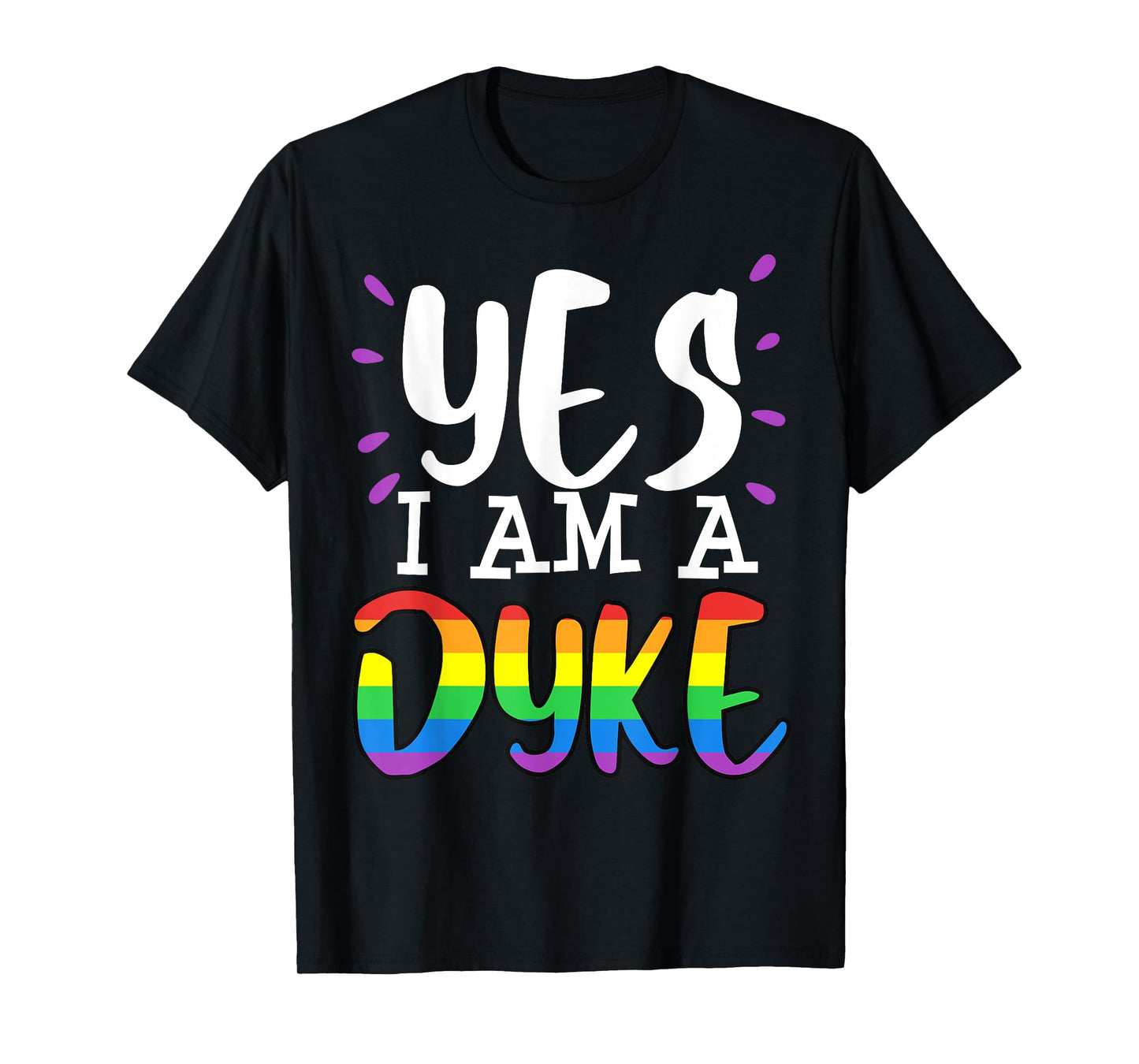 180g pure cotton round neck single side printed t-shirt, yes i am a lesbian funny gay pride parade LGBT prank gift t-shirt, casual t-shirt for men and women, perfect t-shirt for holiday gift, Christmas gift, 2025 gift, New Year gift