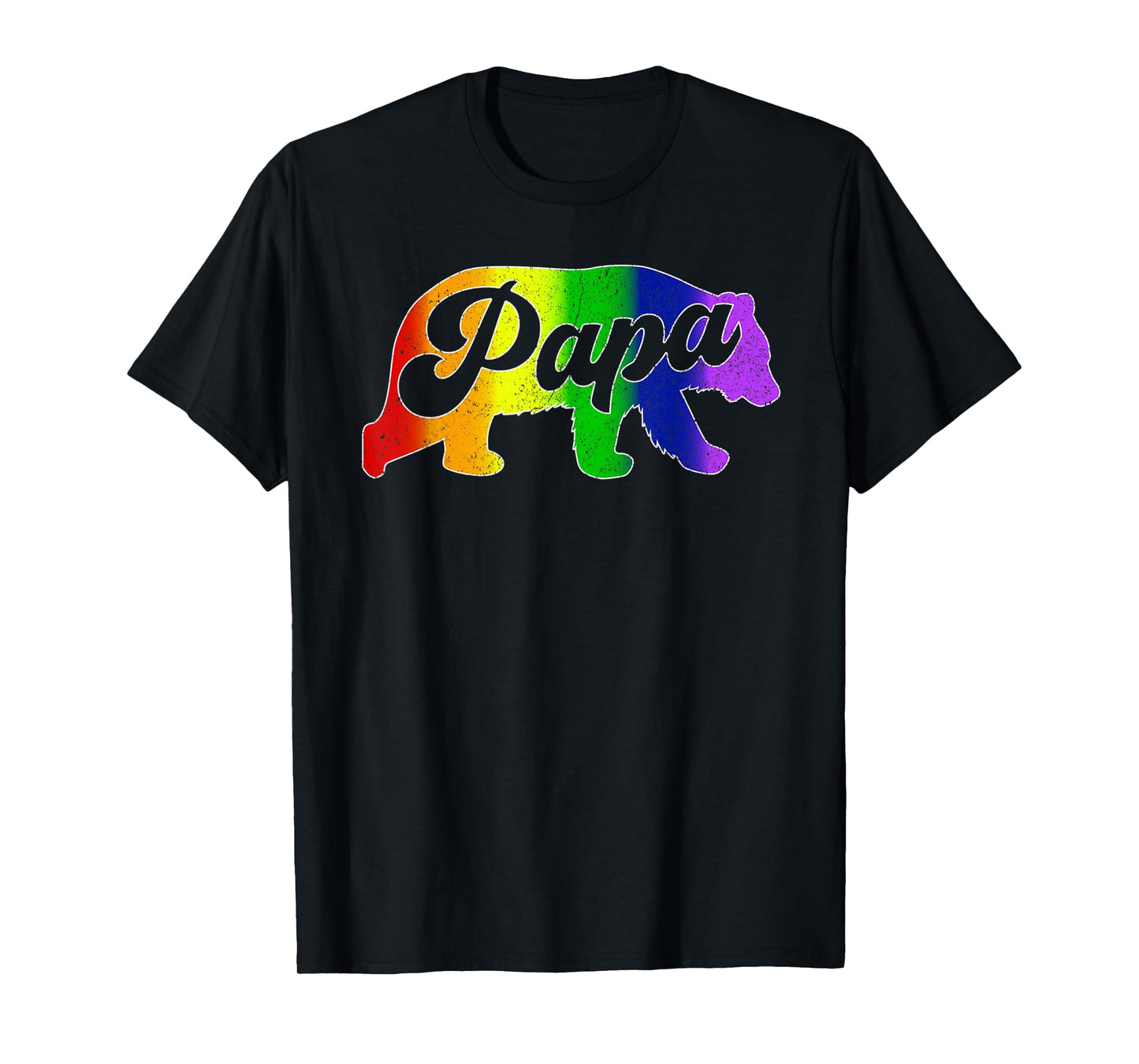 180g pure cotton round neck single side printed T-shirt, men's gay dad LGBT pride rainbow dad bear father's day gift T-shirt, casual T-shirt for men and women, perfect T-shirt for holiday gift, Christmas gift, 2025 gift, New Year gift