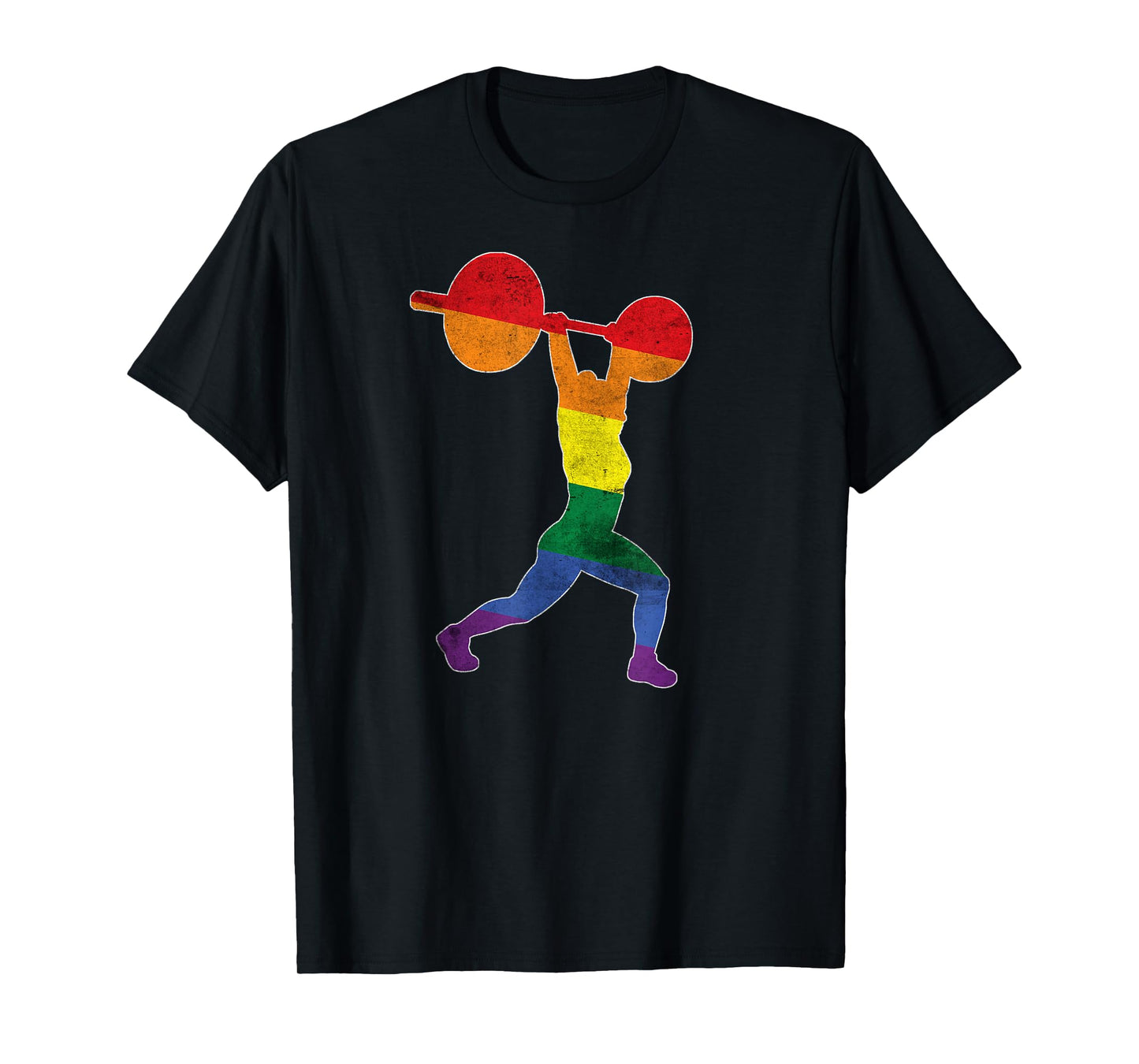 180g pure cotton round neck single side printed t-shirt, gay pride weightlifting training gym distressed t-shirt, casual t-shirt for men and women, perfect t-shirt for holiday gift, Christmas gift, 2025 gift, New Year gift