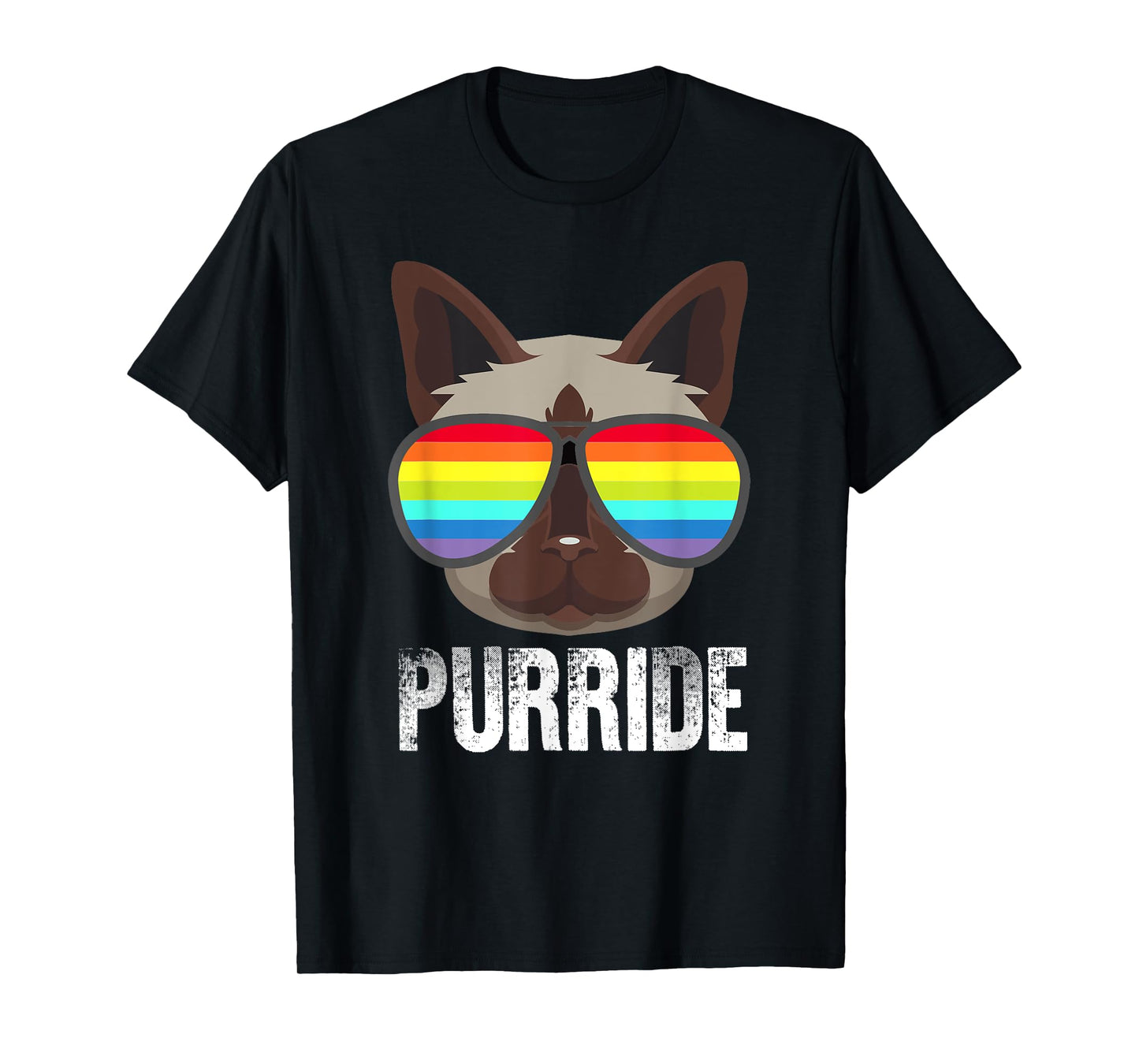 180g pure cotton round neck single side printed t-shirt, funny gay pride cat t-shirt - LGBT Purride, casual t-shirts for men and women, perfect t-shirt for holiday gifts, Christmas gifts, 2025 gifts, New Year gifts