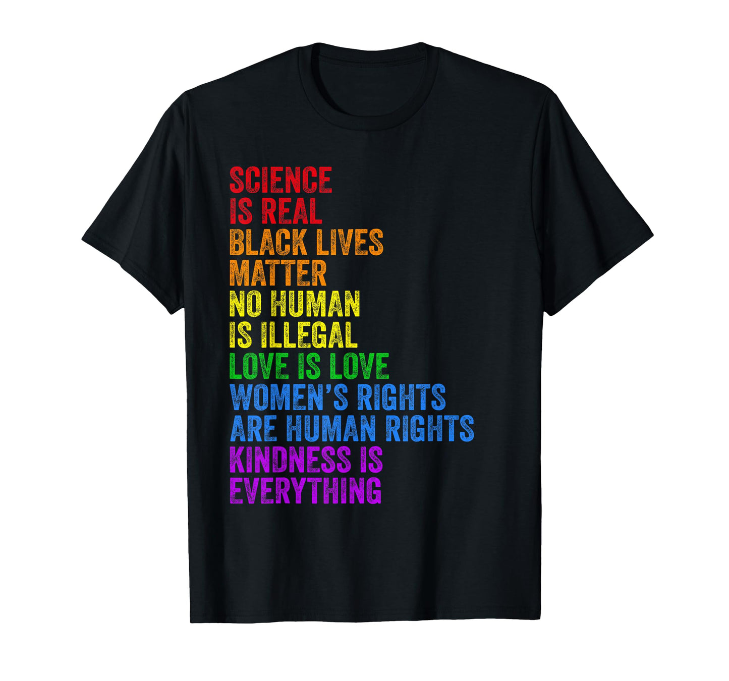 180g pure cotton round neck single side printed T-shirt, science is real black lives matter women's rights gay pride T-shirt, casual T-shirts for men and women, perfect T-shirt for holiday gifts, Christmas gifts, 2025 gifts, New Year gifts