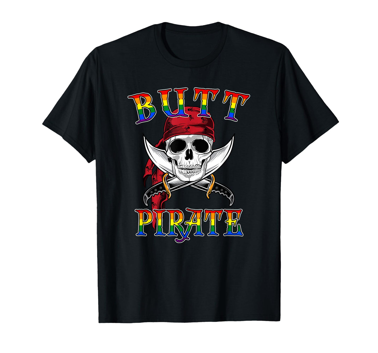 180g pure cotton round neck single side printed T-shirt, ass pirate LGBT funny Halloween gay T-shirt, casual T-shirt for men and women, perfect T-shirt for holiday gifts, Christmas gifts, 2025 gifts, New Year gifts