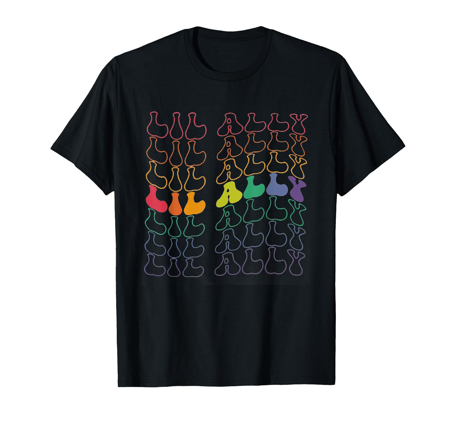 180g pure cotton round neck single side printed T-shirt, vintage Lil Ally LGBTQ equality gay pride month toddler T-shirt, casual T-shirt for men and women, perfect T-shirt for holiday gifts, Christmas gifts, 2025 gifts, New Year gifts