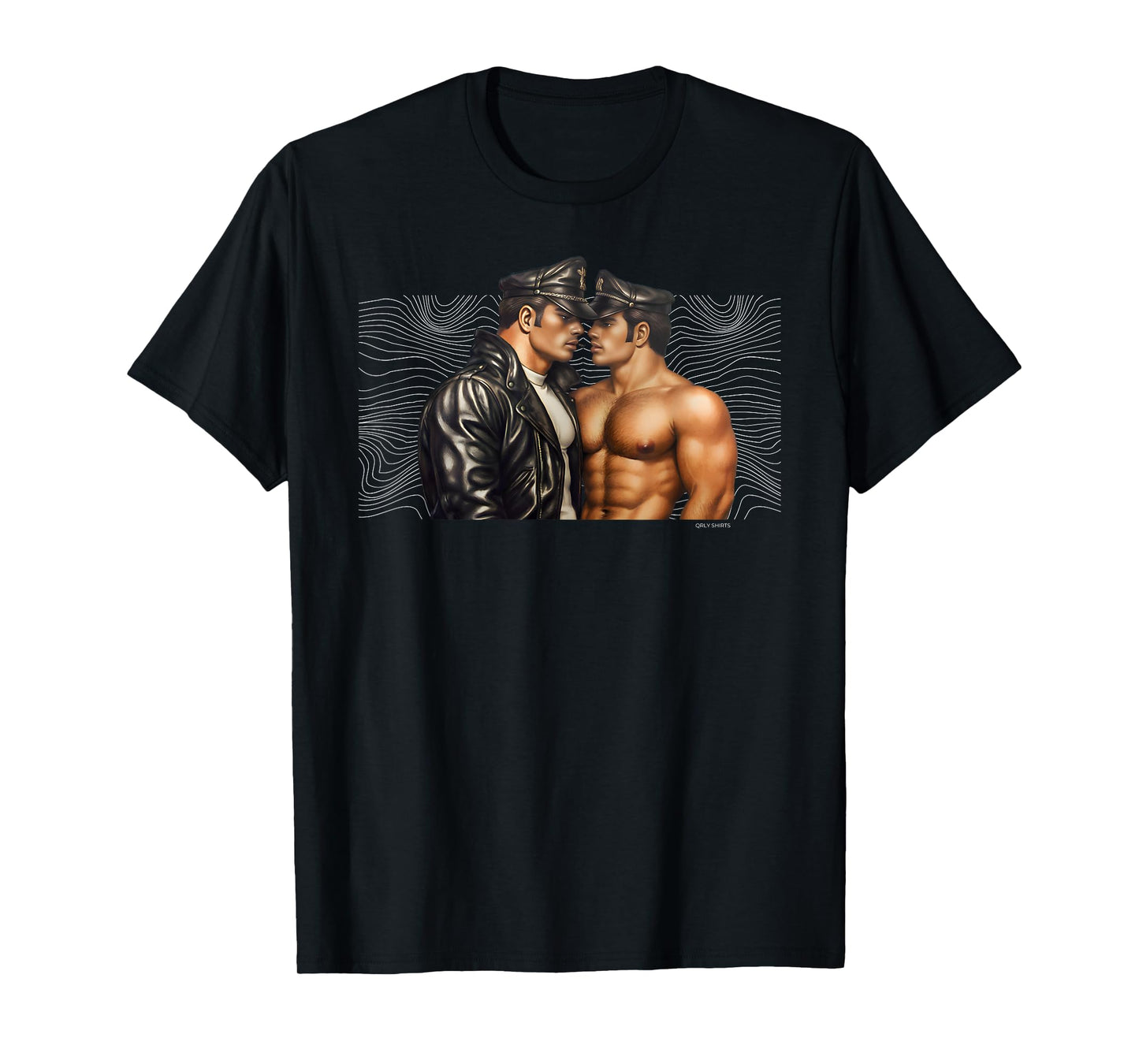 180g pure cotton round neck single side printed t-shirt, vintage gay leather biker gay pride dad bear beard t-shirt, casual t-shirt for men and women, perfect t-shirt for holiday gift, Christmas gift, 2025 gift, New Year gift