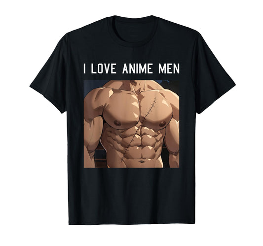 180g pure cotton round neck single-sided printed T-shirt, the sexiest anime character fictional husband Bara anime gay T-shirt, casual T-shirts for men and women, perfect T-shirt for holiday gifts, Christmas gifts, 2025 gifts, New Year gifts