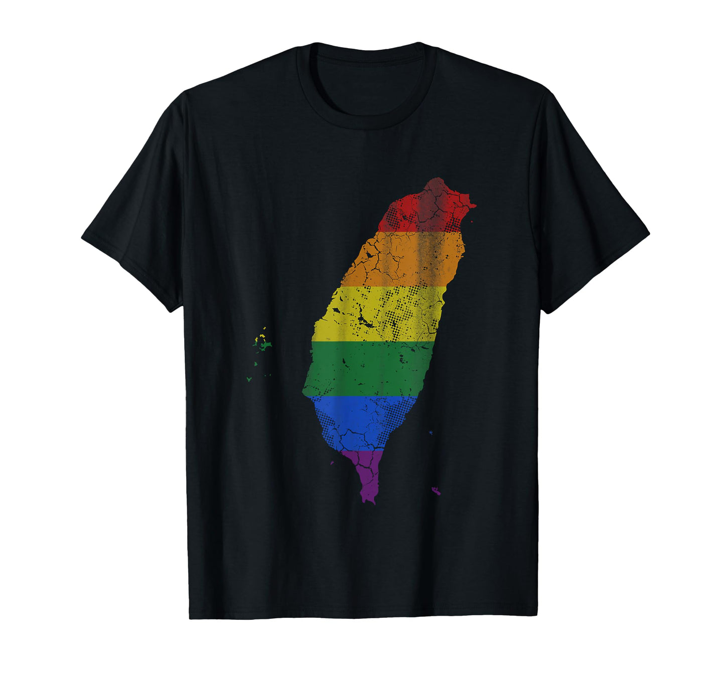 180g pure cotton round neck single-sided printed T-shirt, Taiwan LGBT gay flag T-shirt, casual T-shirt suitable for men and women, perfect T-shirt for holiday gifts, Christmas gifts, 2025 gifts, New Year gifts