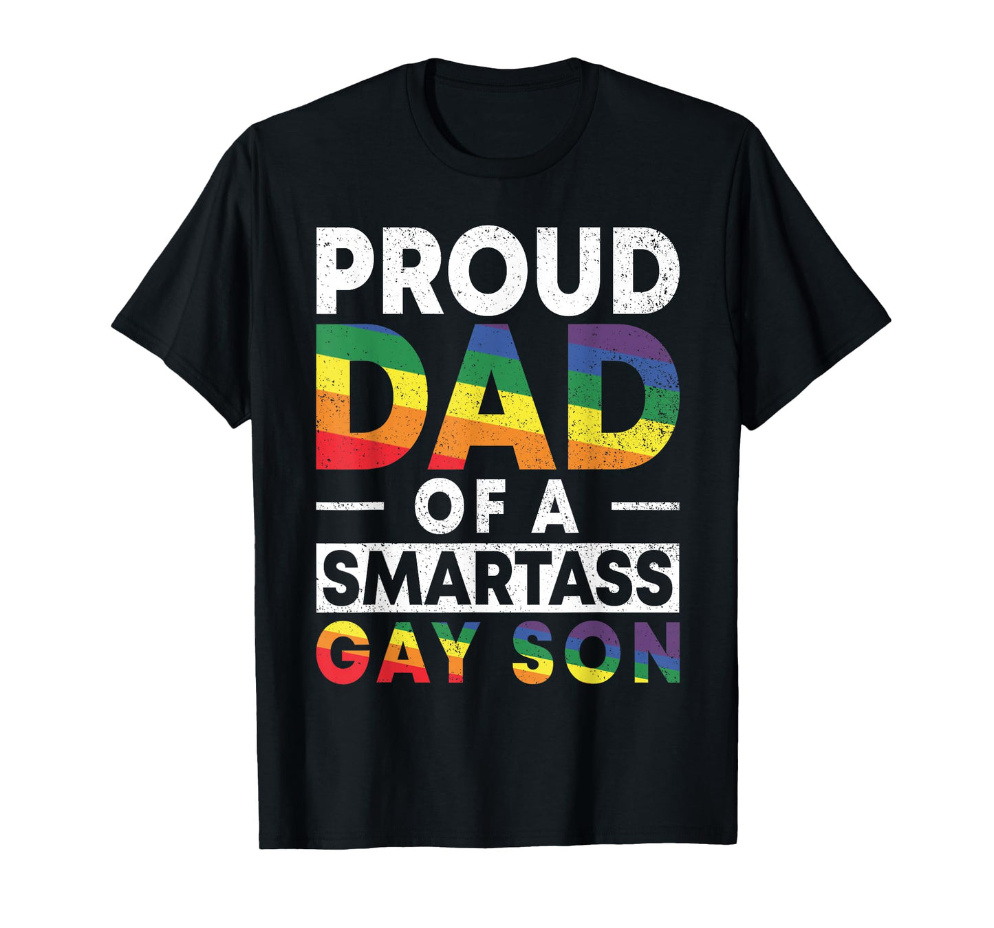 180g pure cotton round neck single side printed T-shirt, proud father of a smart gay son LGBT gay pride event T-shirt T-shirt, casual T-shirt for men and women, perfect T-shirt for holiday gift, Christmas gift, 2025 gift, New Year gift